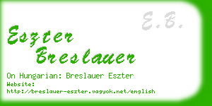 eszter breslauer business card